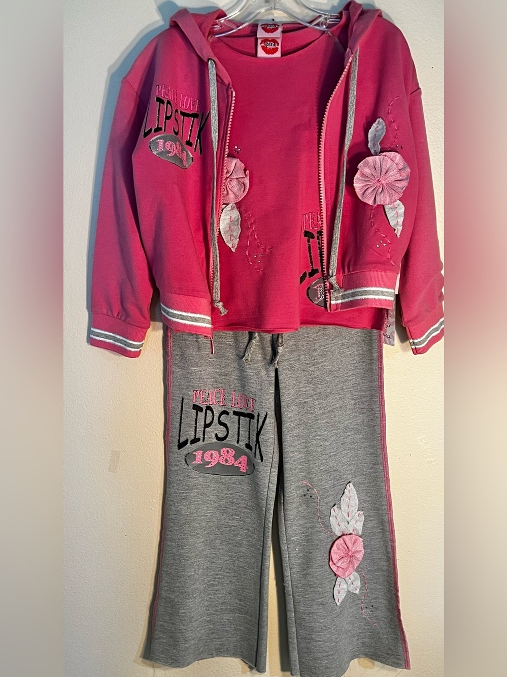 Y2K Vintage 3 Piece Lipstik Brand Pink Sweats​